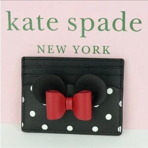NEW Disney X Kate Spade New York Minnie Mouse Card Holder